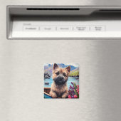 Cairn Terrier auf dem Paddle: Ein Landschaftliches Magnet (In Situ (Geschirrspüler))