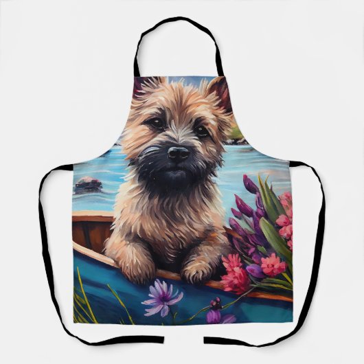 Cairn Terrier auf dem Paddle: Ein Landschaftliches Schürze (Vorderseite)