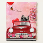 Cairn Terrier Auto mit Herz Valentin Planer (Rückseite)