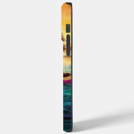 Cairn Terrier Beach Surfmalerei Case-Mate iPhone Hülle (Rückseite / Links)