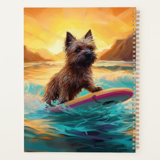 Cairn Terrier Beach Surfmalerei Planer (Rückseite)