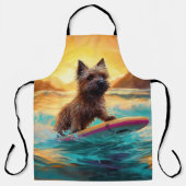 Cairn Terrier Beach Surfmalerei Schürze (Vorderseite)