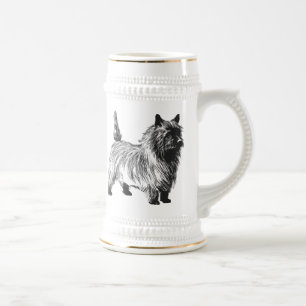Cairn Terrier Bierglas