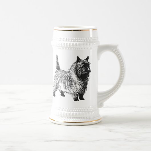 Cairn Terrier Bierglas (Rechts)