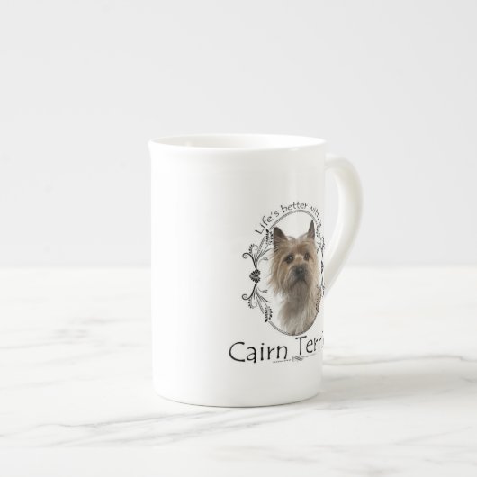 Cairn Terrier Bone China Tasse (Vorderseite Rechts)