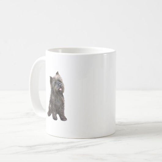 Cairn Terrier - brindle Kaffeetasse (Vorderseite Links)