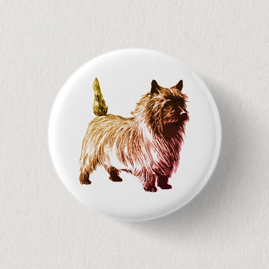 Cairn Terrier Button (Vorderseite)