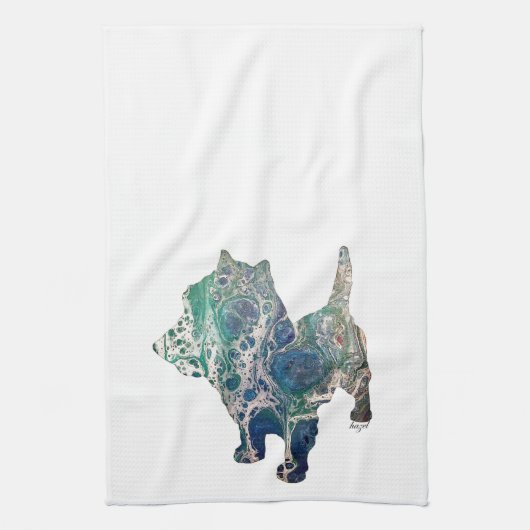 Cairn Terrier, Cairn Terrier Geschirrtuch (Vertikal)