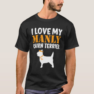Cairn Terrier Canine Funny Boy Dog Pup Gender Reve T-Shirt