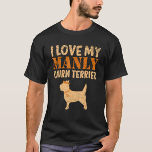 Cairn Terrier Canine Funny Boy Dog Pup Gender Reve T-Shirt
