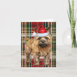 Cairn Terrier Christmas Dog Karierte Weihnachten