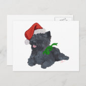Cairn Terrier Christmas Feiertagspostkarte (Vorne/Hinten)