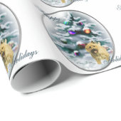 Cairn Terrier Christmas Geschenkpapier (Rolleneckpunkt)