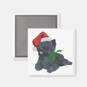Cairn Terrier Christmas Magnet (Vorderseite/Rückseite)