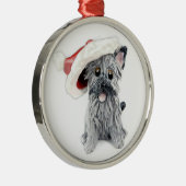 Cairn Terrier Christmas Ornament Gray (Rechts)