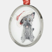 Cairn Terrier Christmas Ornament Gray (Links)