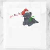 Cairn Terrier Christmas Rechteckiger Aufkleber (Tasche)