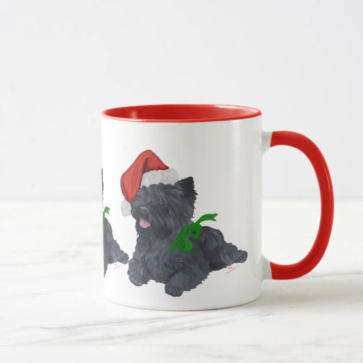 Cairn Terrier Christmas Tasse (Rechts)