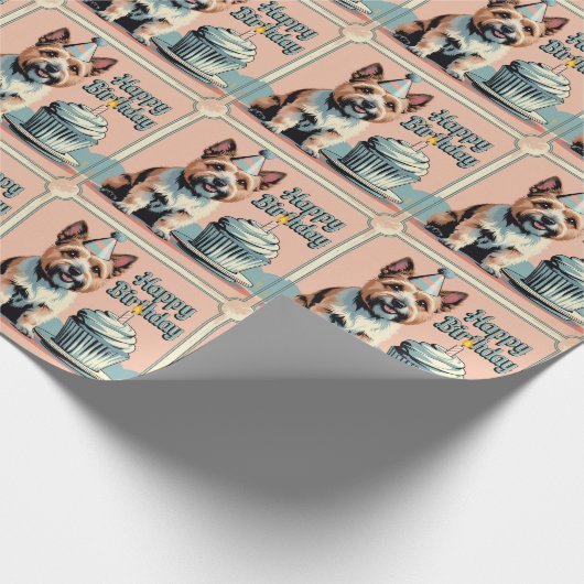 Cairn Terrier Colorful Geschenkpapier (Ecke)
