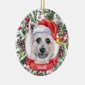 Cairn Terrier Custom Santa Dog Weihnachtsschmuck (Rechts)
