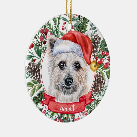 Cairn Terrier Custom Santa Dog Weihnachtsschmuck (Rechts)