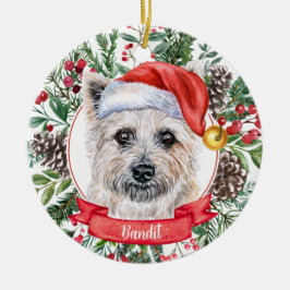 Cairn Terrier Custom Santa Dog Weihnachtsschmuck