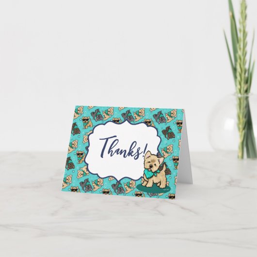 Cairn Terrier Danke-Card Dankeskarte (Vorderseite)