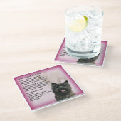 Cairn Terrier Design Mum Gedicht Untersetzer (Schrägansicht)