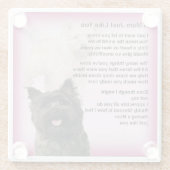 Cairn Terrier Design Mum Gedicht Untersetzer (Rückseite)