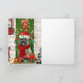 Cairn Terrier Dog Christmas Karte (Innenseite)