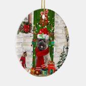 Cairn Terrier Dog Christmas Keramik Ornament (Rechts)