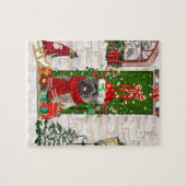 Cairn Terrier Dog Christmas Puzzle (Horizontal)