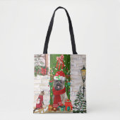 Cairn Terrier Dog Christmas Tasche (Vorderseite)