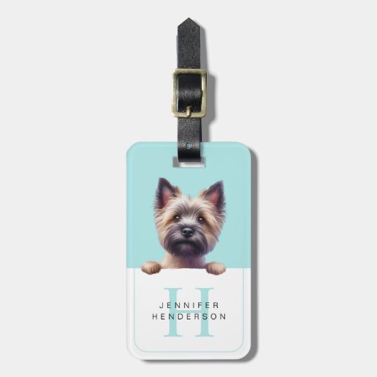 Cairn Terrier Dog Gepäckmarken Gepäckanhänger (Vorderseite vertikal)