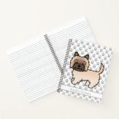 Cairn Terrier Dog Illustration benutzerdefinierten Notizblock (Innenseite)