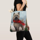 Cairn Terrier Dog im Schnee Weihnachten Tasche (Von Nahem)