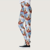 Cairn Terrier Dog in Sledge Let it Schnee Weihnach Leggings (Links)