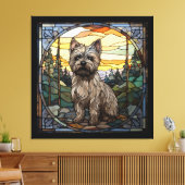 Cairn Terrier Dog Leinwanddruck (Insitu (Wohnzimmer))
