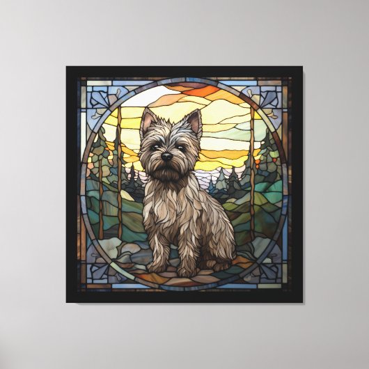 Cairn Terrier Dog Leinwanddruck (Vorderseite)