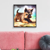Cairn Terrier Dog Leinwanddruck (Insitu (Wohnzimmer))