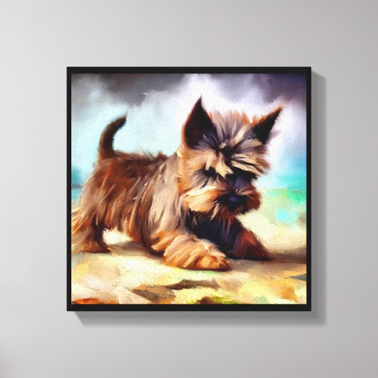 Cairn Terrier Dog Leinwanddruck (Vorderseite)