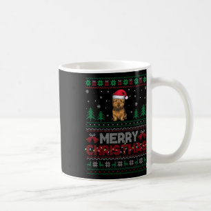 Cairn Terrier Dog liebt Weihnachtsmannmütze Weihna Kaffeetasse