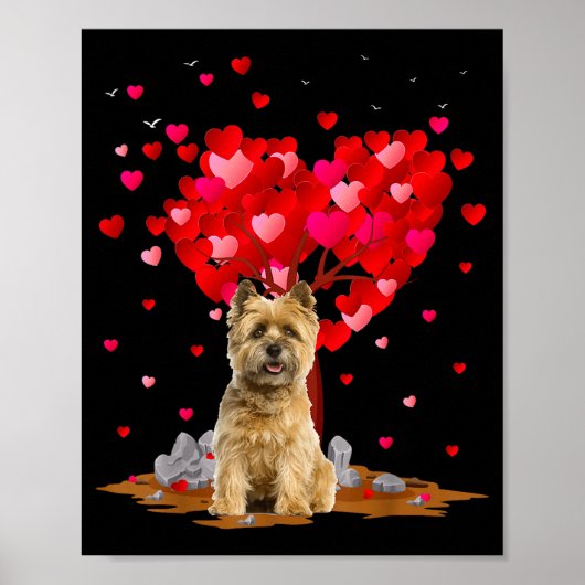Cairn Terrier Dog Lover Heart Shape Cairn Terrier  Poster (Vorne)