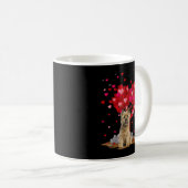 Cairn Terrier Dog Lover Herz Form Cairn Terrier Kaffeetasse (VorderseiteRechts)