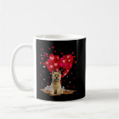 Cairn Terrier Dog Lover Herz Form Cairn Terrier Kaffeetasse (Links)