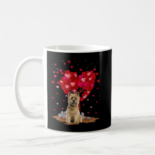 Cairn Terrier Dog Lover Herz Form Cairn Terrier Kaffeetasse (Links)
