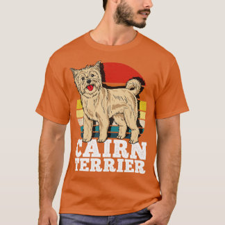 Cairn Terrier Dog Lover Retro T-Shirt