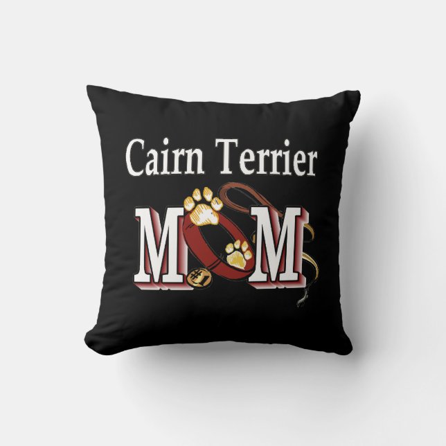Cairn Terrier Dog MAMA Kissen (Vorderseite)