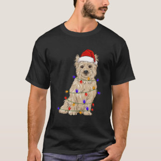 Cairn Terrier Dog mit Weihnachtshuttlern T-Shirt