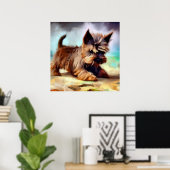 Cairn Terrier Dog Poster (Heimbüro)